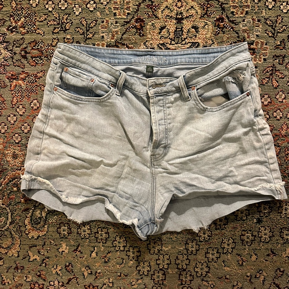 Denim shorts